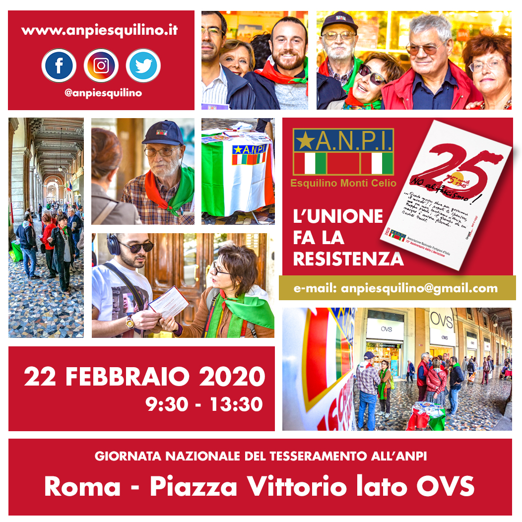 Locandina Tesseramento 22 Febbraio 2020